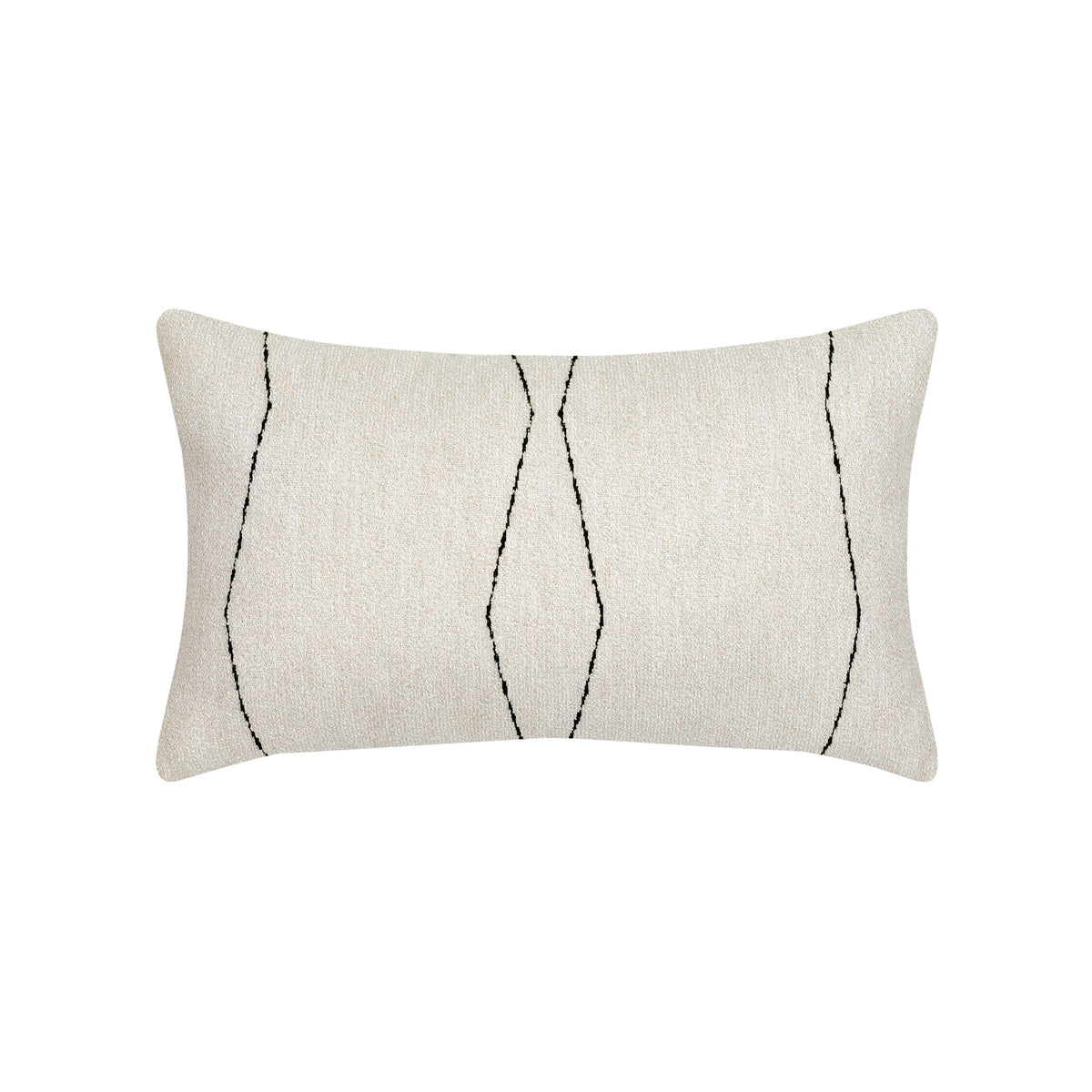 Oblique Ebony Pillow