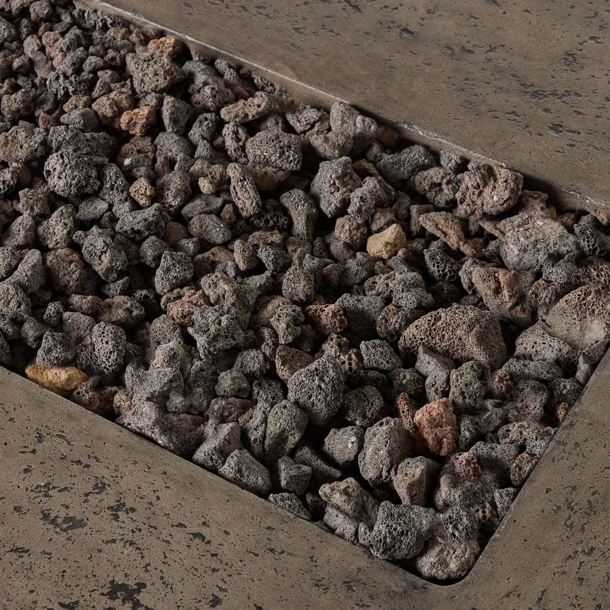 Legend 60" Rectangular Fire Table in Dark Basalt (Natural Gas)