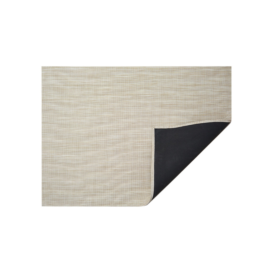 Mini Basketweave Rug in Parchment