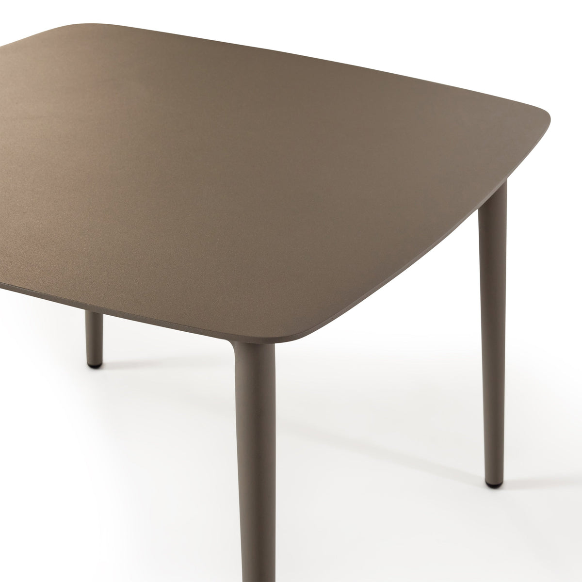 Olema Side Table in Quartz Grey Aluminum