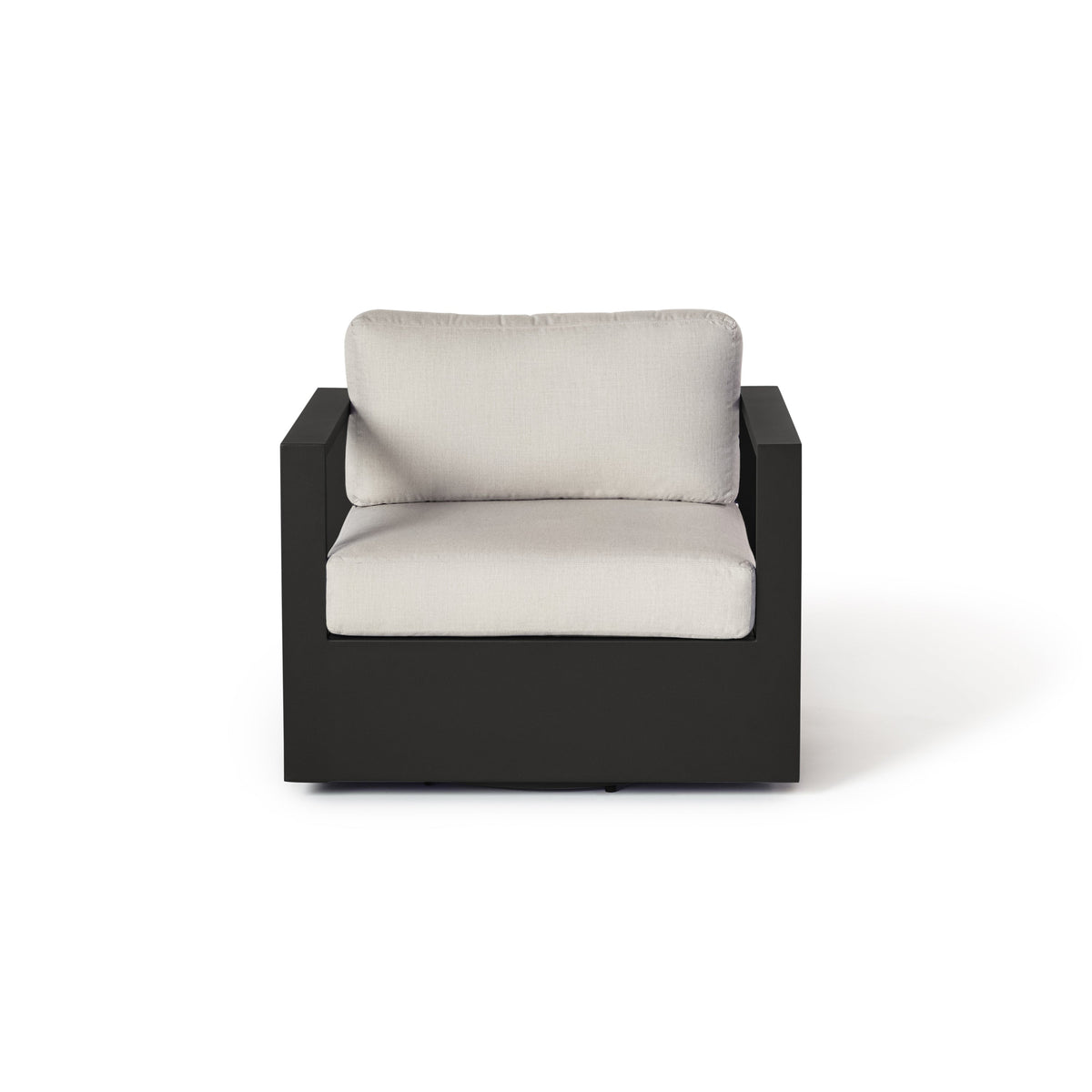 Belvedere Swivel Lounge Chair in Charcoal