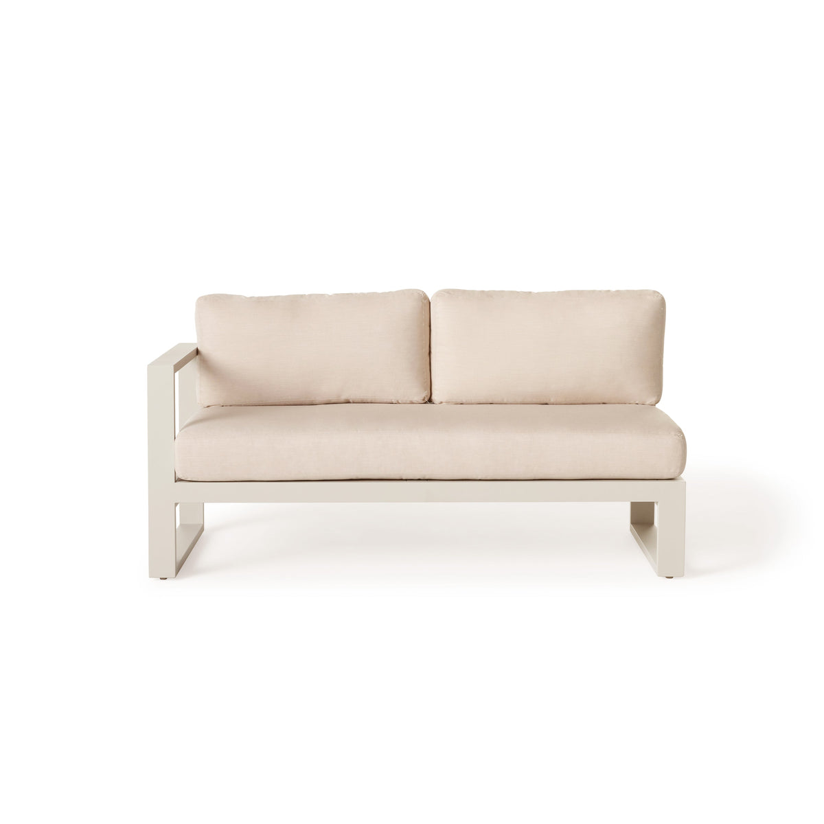 Belvedere Sectional Right Arm in Dune Aluminum