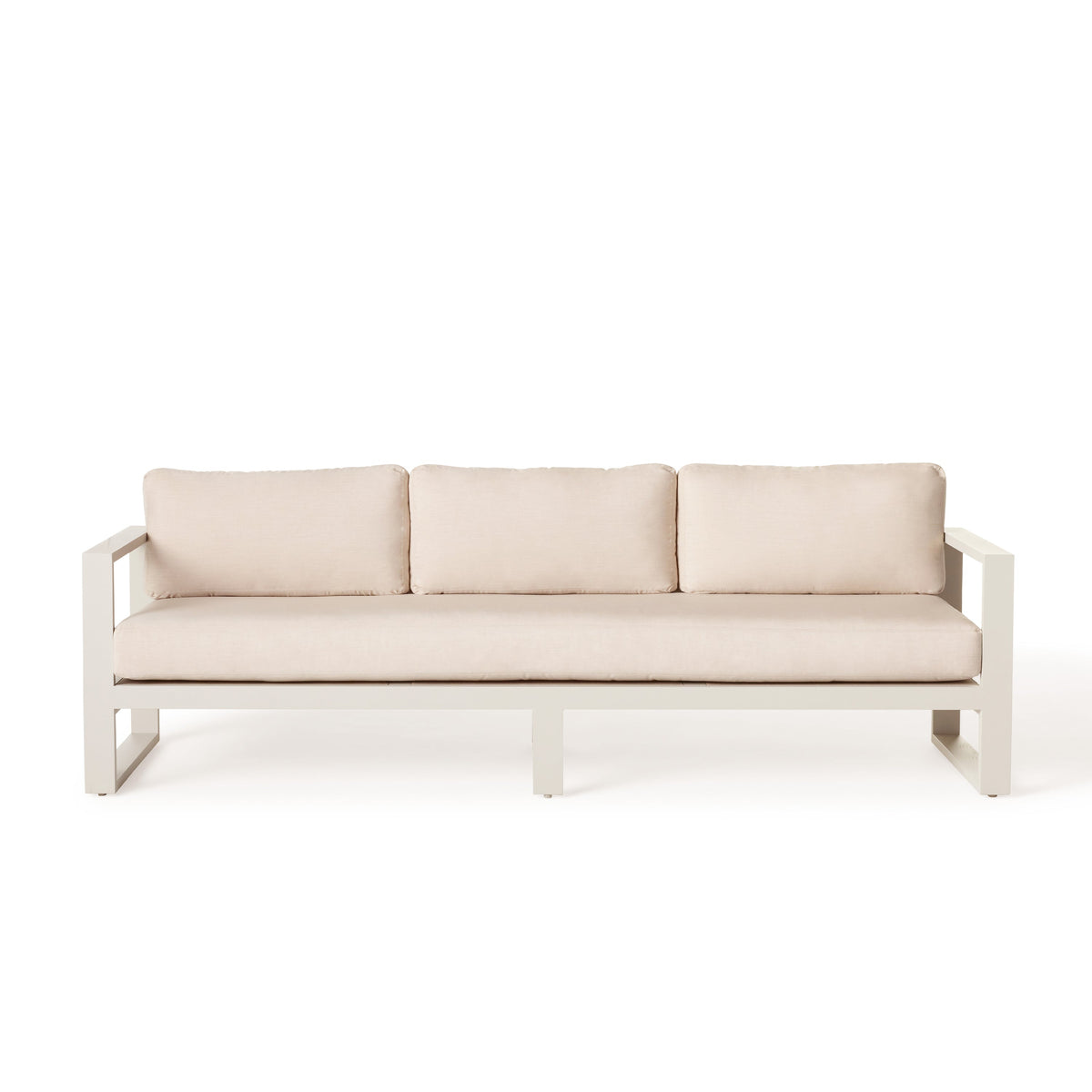 Belvedere Sofa in Dune Aluminum
