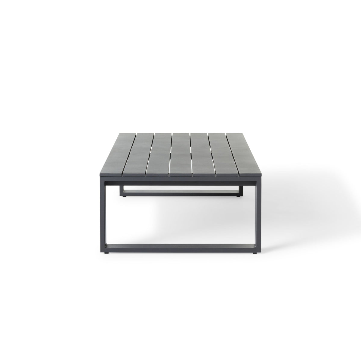 Nicasio Coffee Table in Charcoal Aluminum