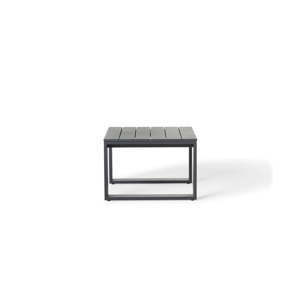 Nicasio Side Table in Charcoal Aluminum