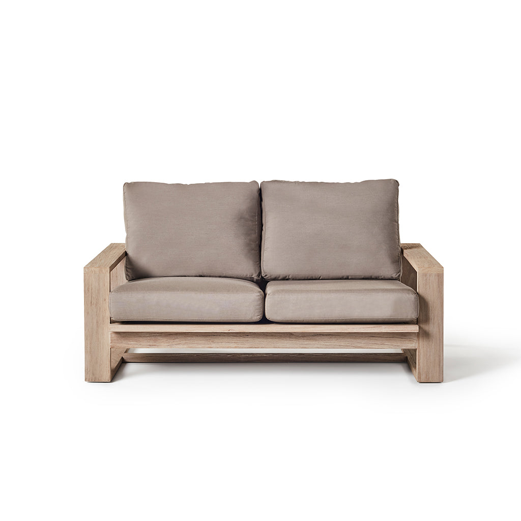 Nicasio Weathered Teak Loveseat