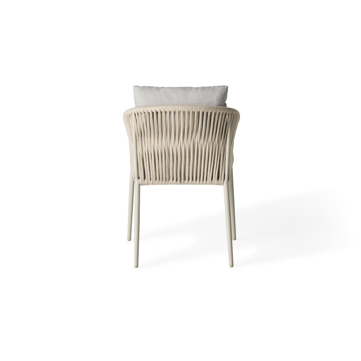 Olema Dining Arm Chair in Dune Aluminum