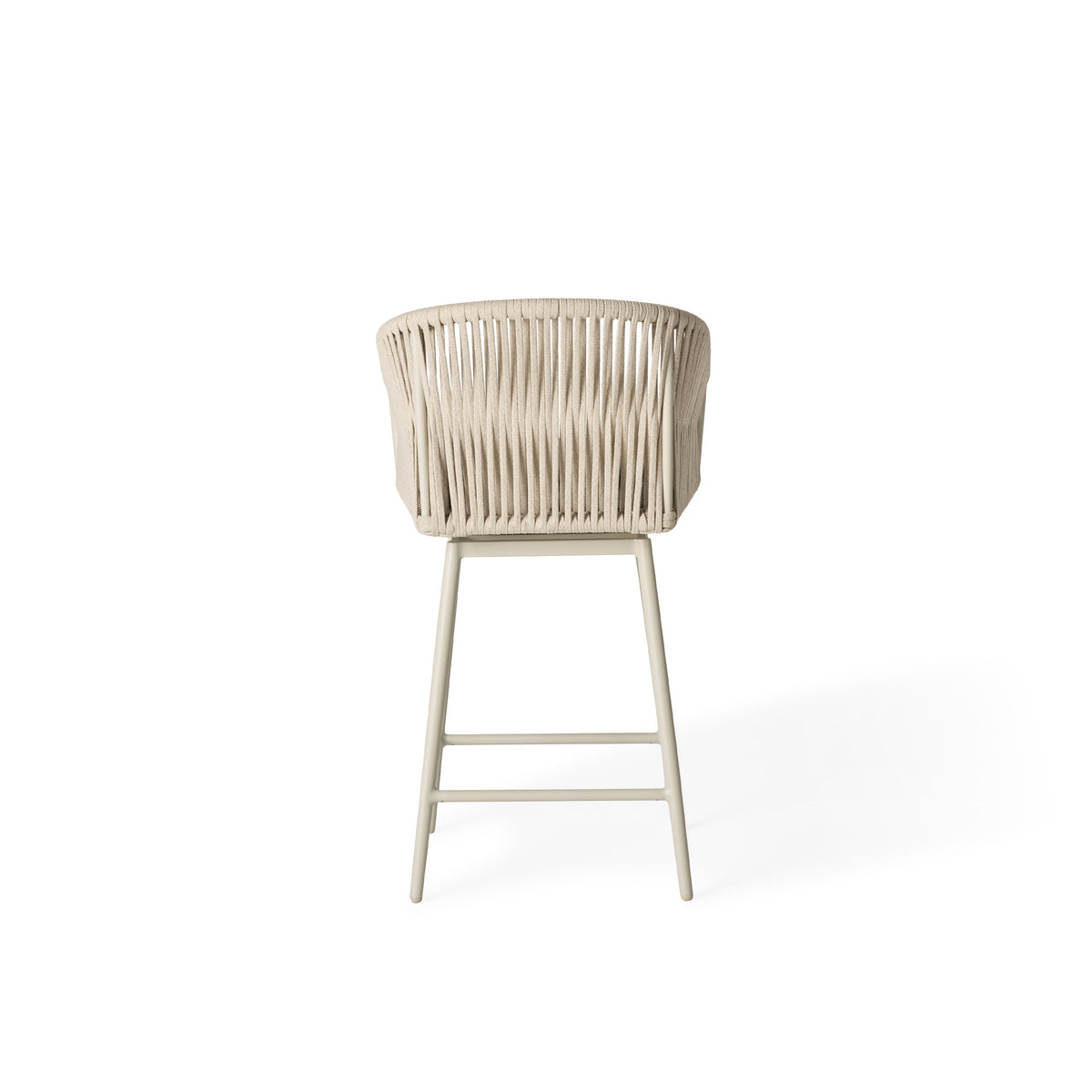 Olema Swivel Counter Chair in Dune Aluminum