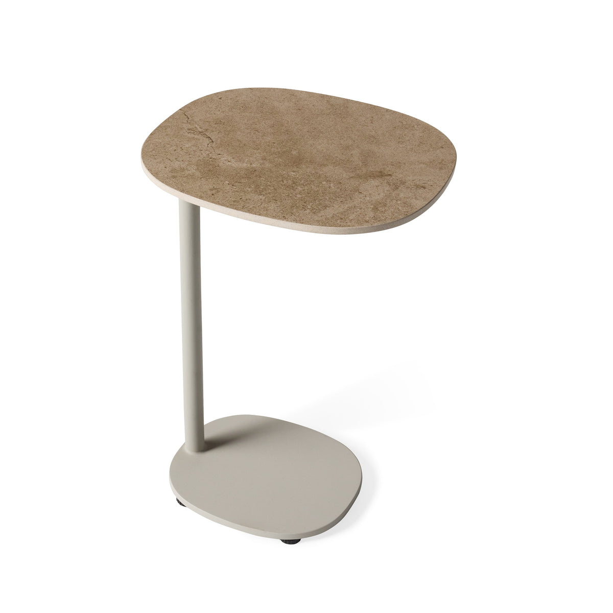 Saratoga Side Table in Dune Aluminum