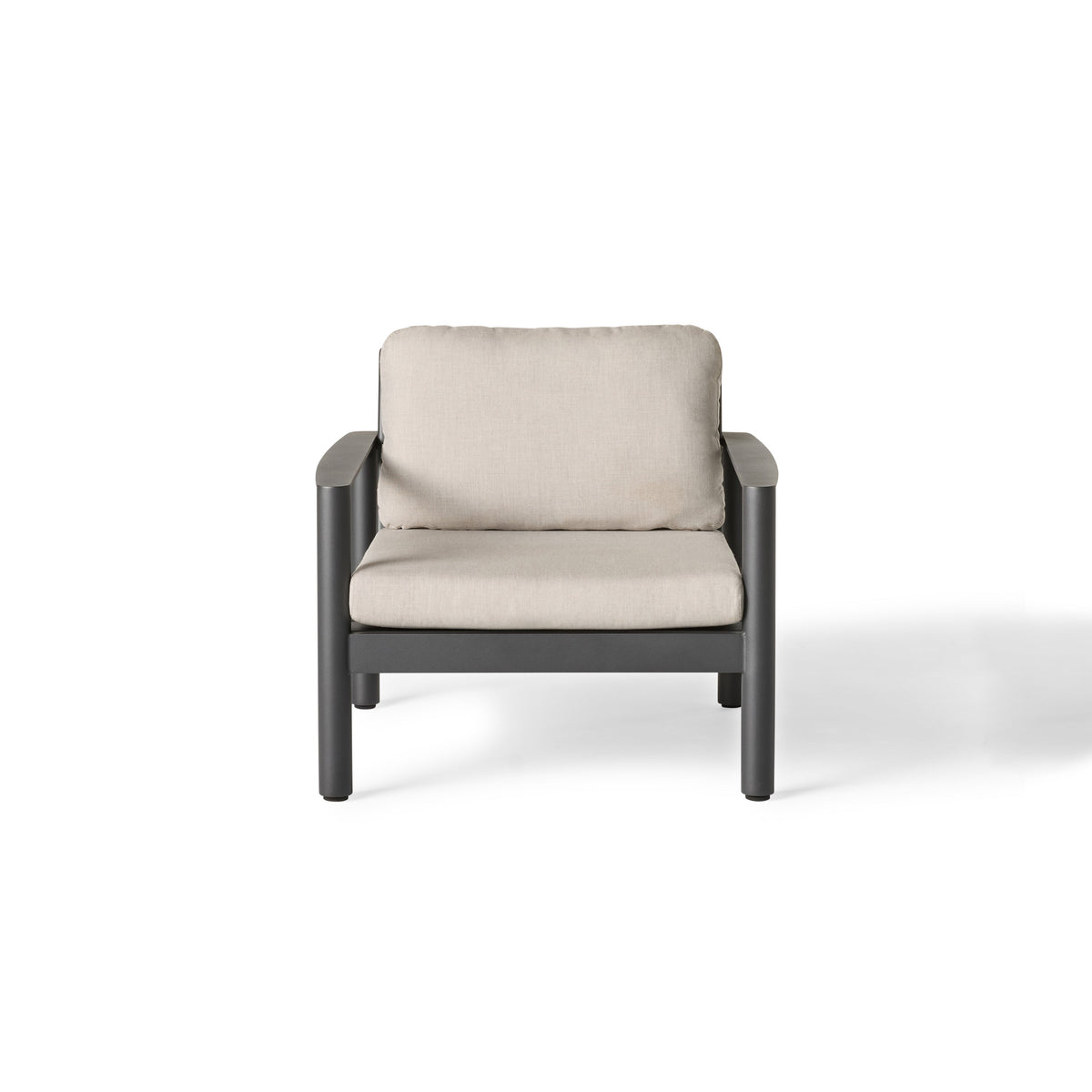 Stinson Lounge Chair in Charcoal Aluminum