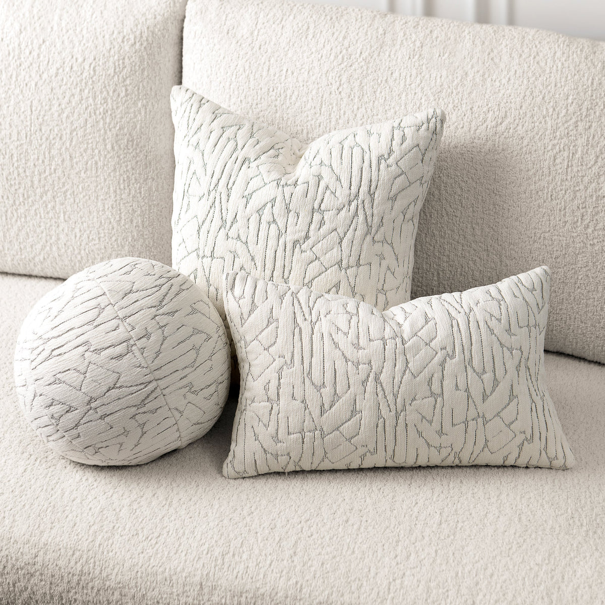 Synchronize Ivory Pillow