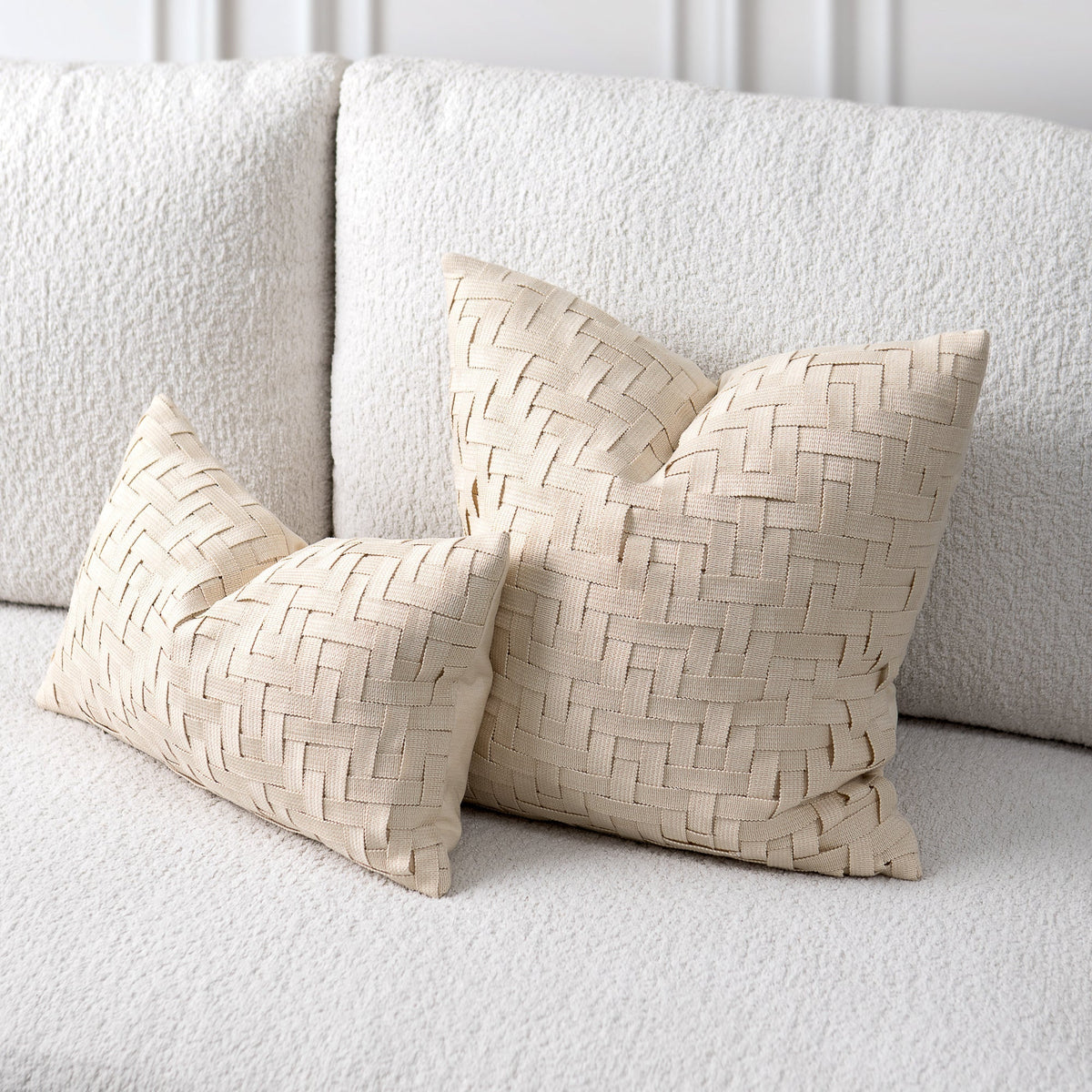 Entwine Crema Pillow
