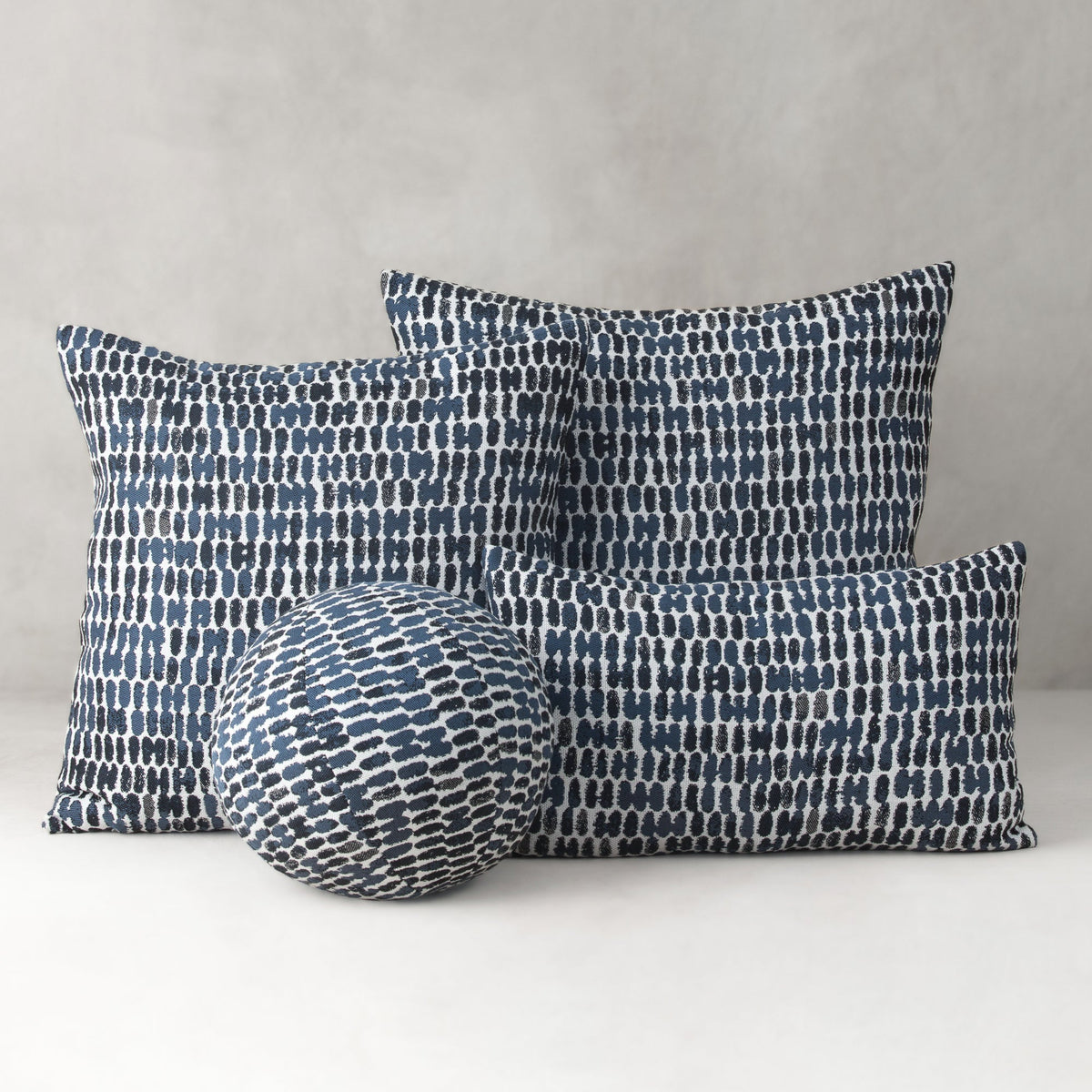Thumbprint Indigo Pillow