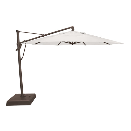 AKZ PLUS 13' Cantilever Umbrella - Bronze Frame & Natural Canopy