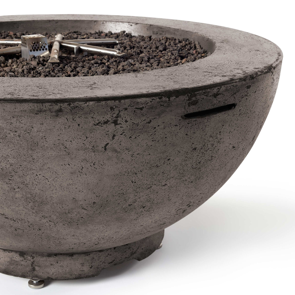 48" Fire Bowl in Dark Basalt
