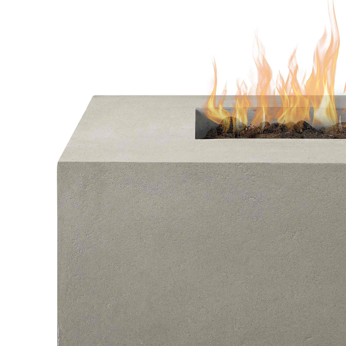 Aspen Square Fire Table - Flint