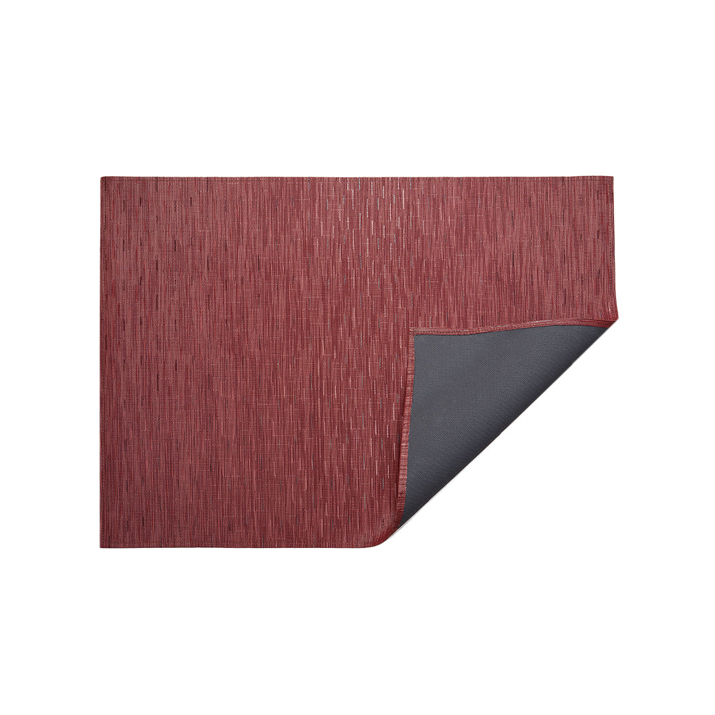 Bamboo Rug in Cranberry