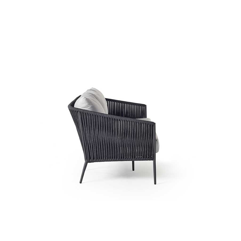 Olema Sofa in Charcoal Aluminum
