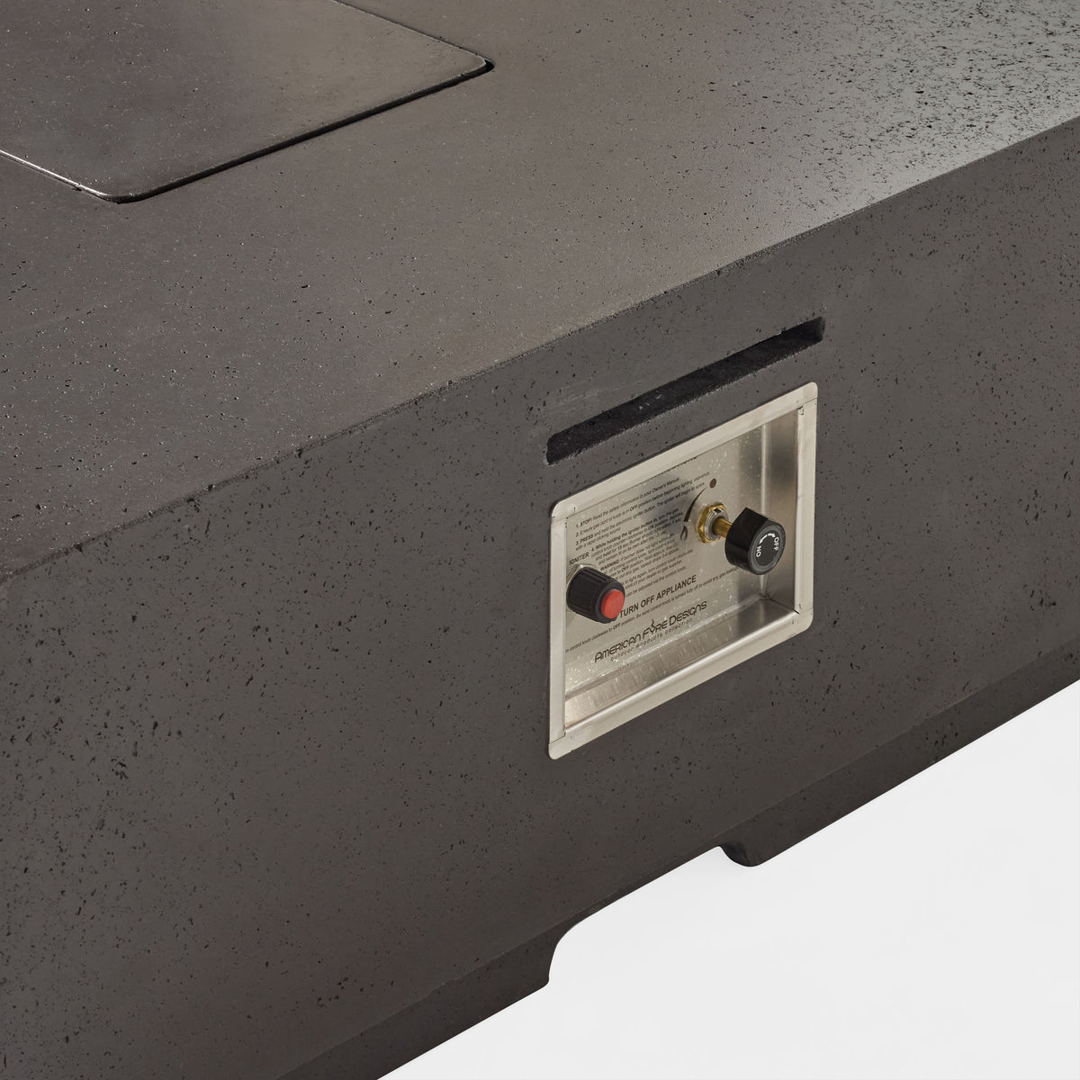 Legend 60" Rectangular Fire Table in Black Lava (Natural Gas)