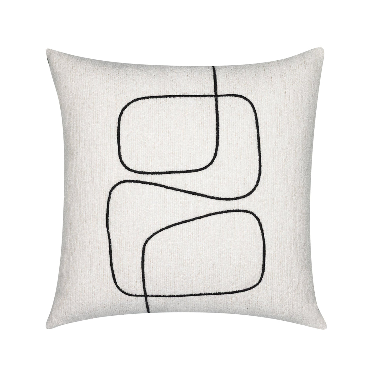 Linear Luxe Ebony Pillow