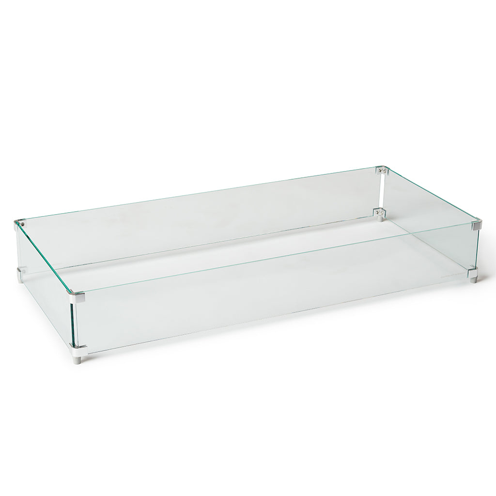 Legend 72" Glass Fire Table Wind Guard