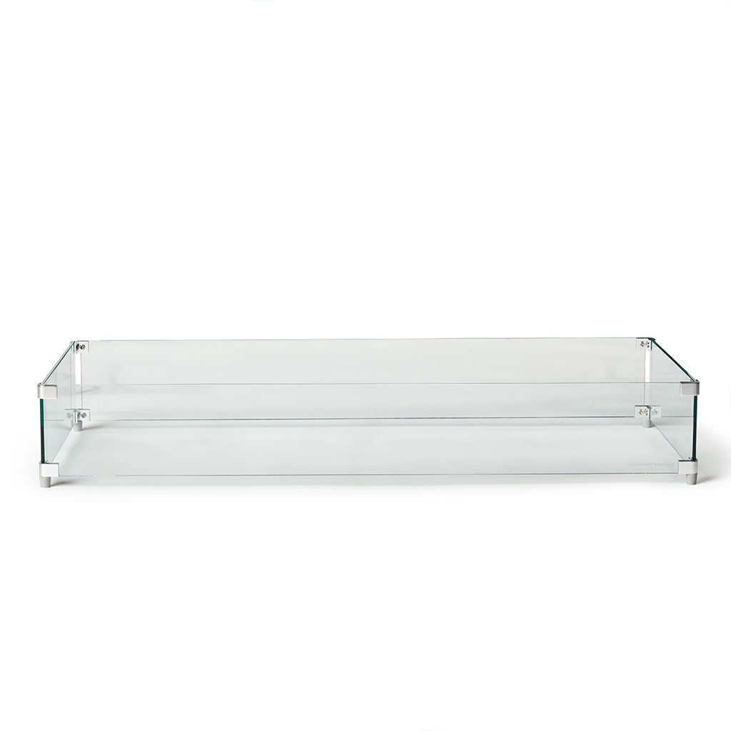 Legend 72" Glass Fire Table Wind Guard