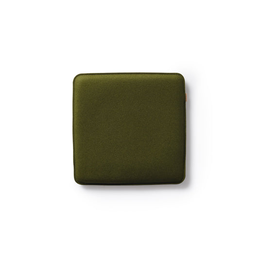Zabuton Wool Felt Square Seat Pad in Moss