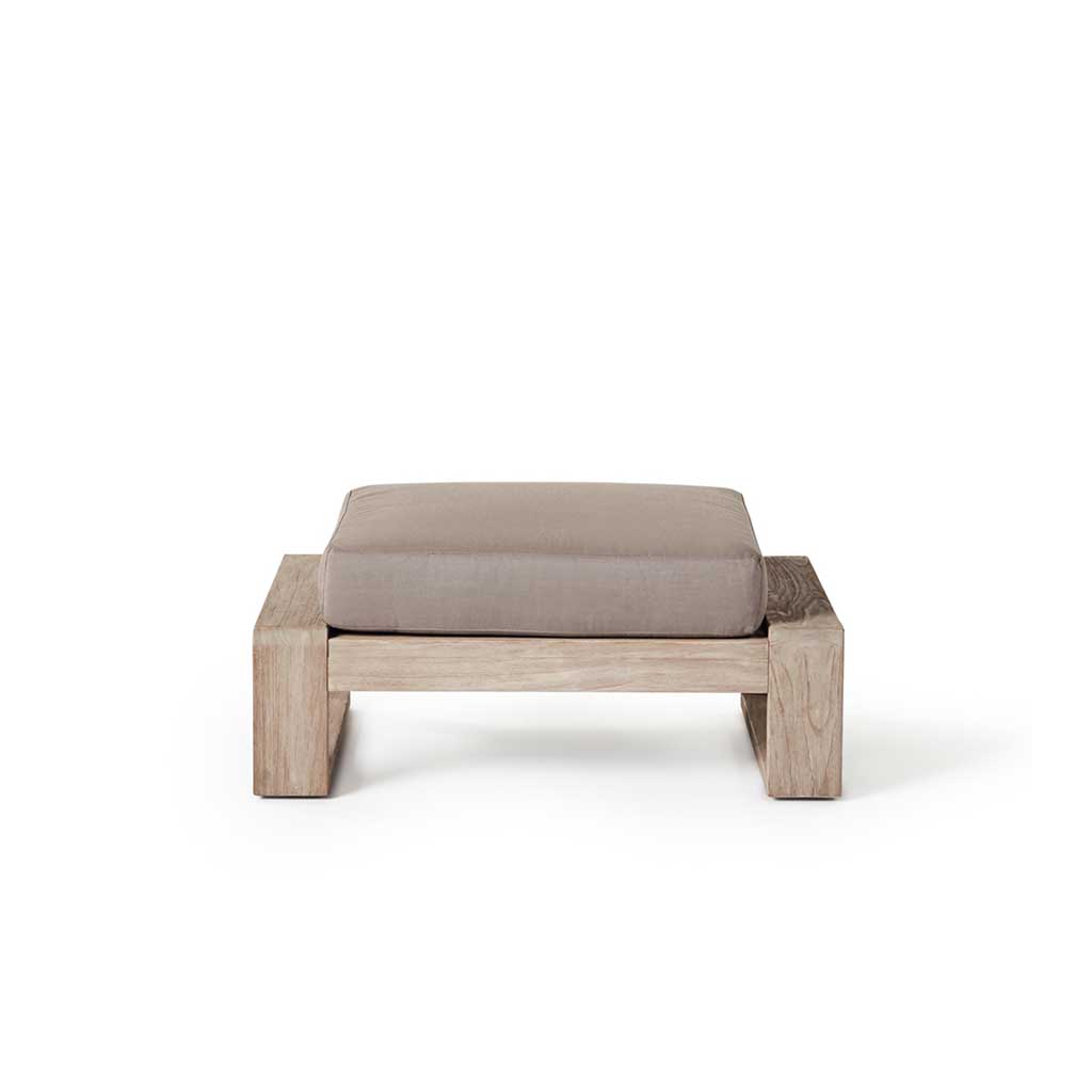 Nicasio Weathered Teak Ottoman