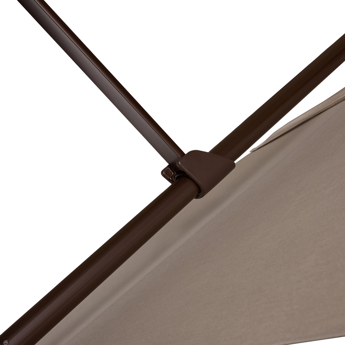 AKZ PLUS 11.5' Square Cantilever Umbrella - Bronze Frame & Taupe Canopy