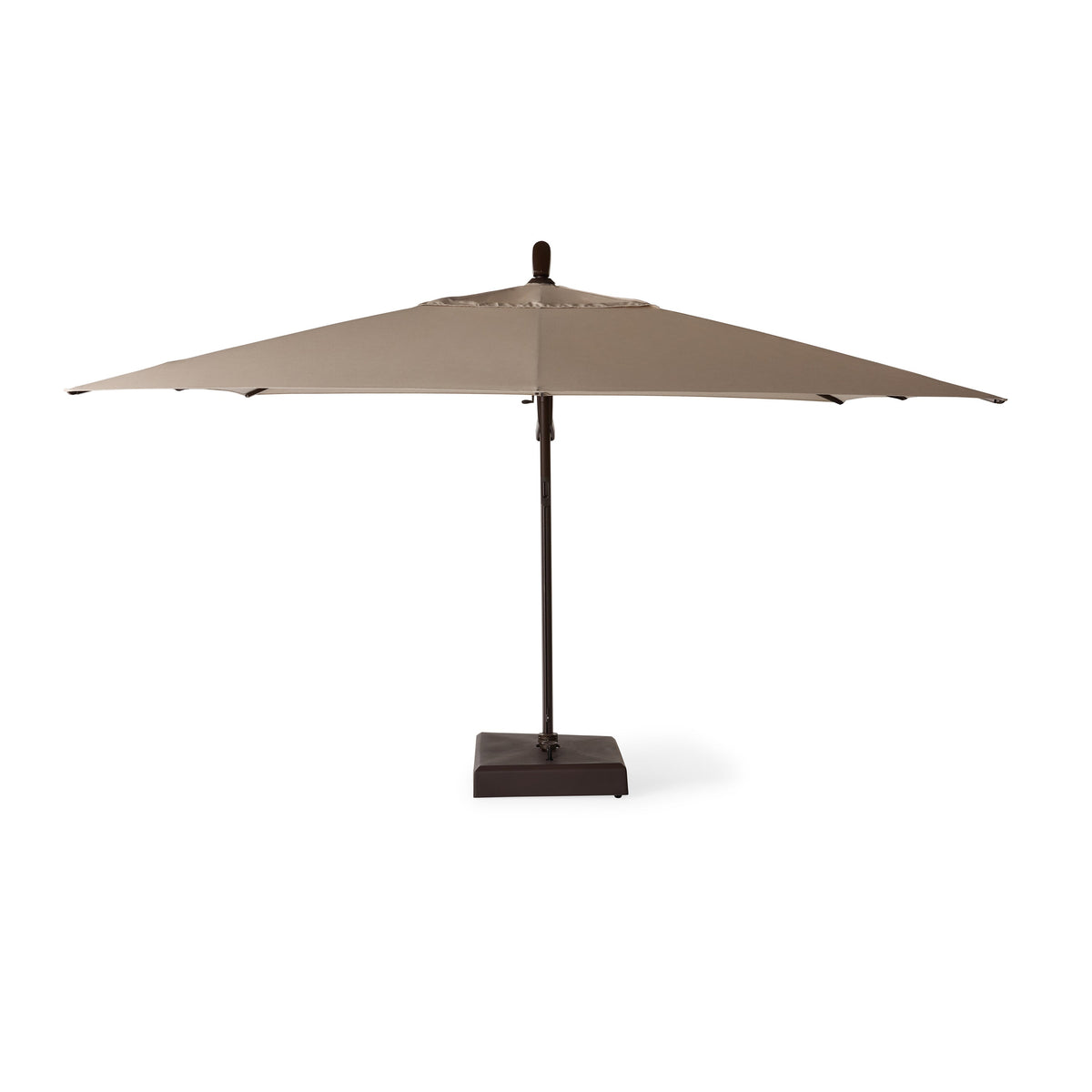 AKZ PLUS 11.5' Square Cantilever Umbrella - Bronze Frame & Canvas Flax Canopy