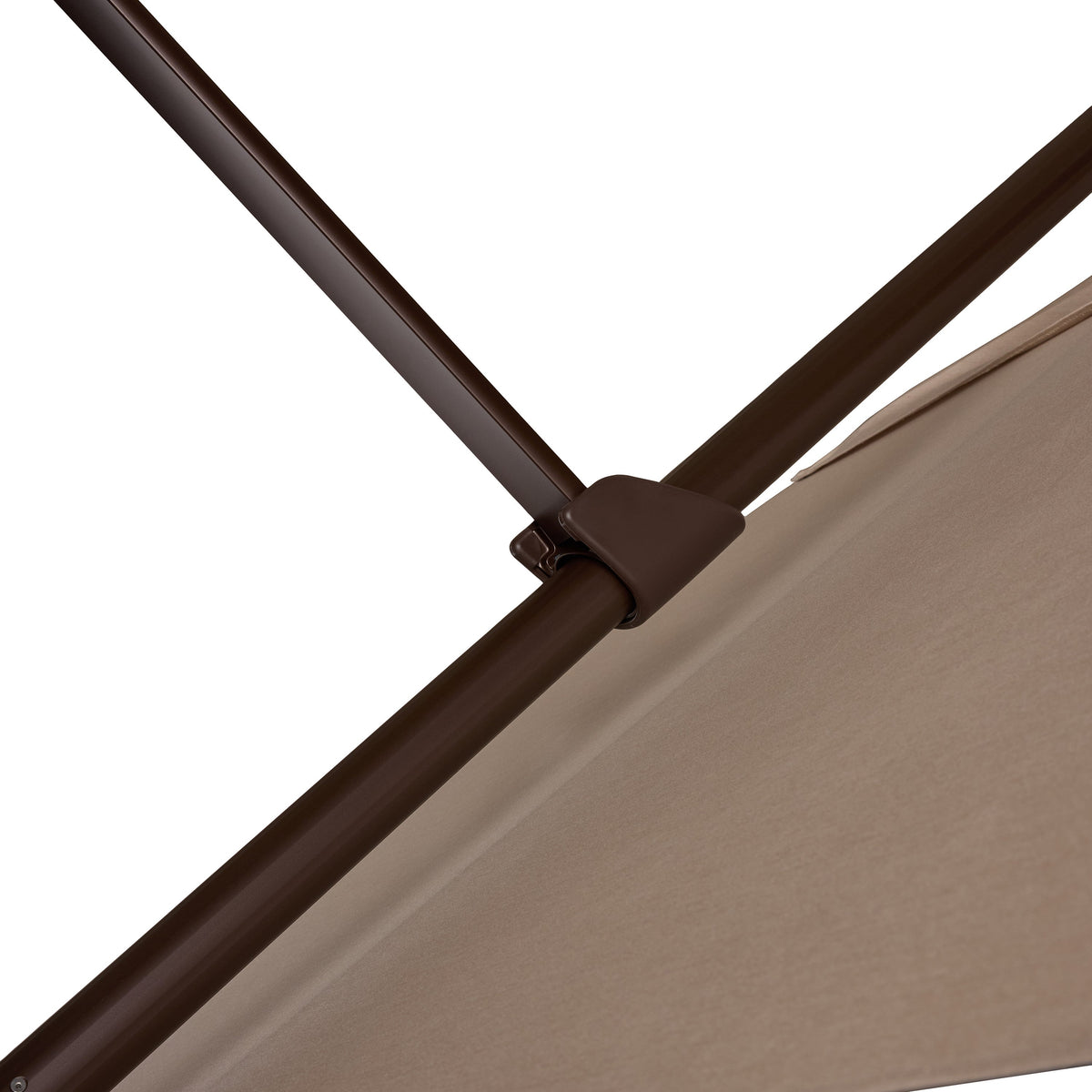 AKZ PLUS 11.5' Square Cantilever Umbrella - Bronze Frame & Canvas Flax Canopy