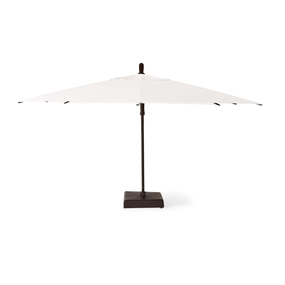 AKZ PLUS 11.5' Square Cantilever Umbrella - Bronze Frame & Natural Canopy