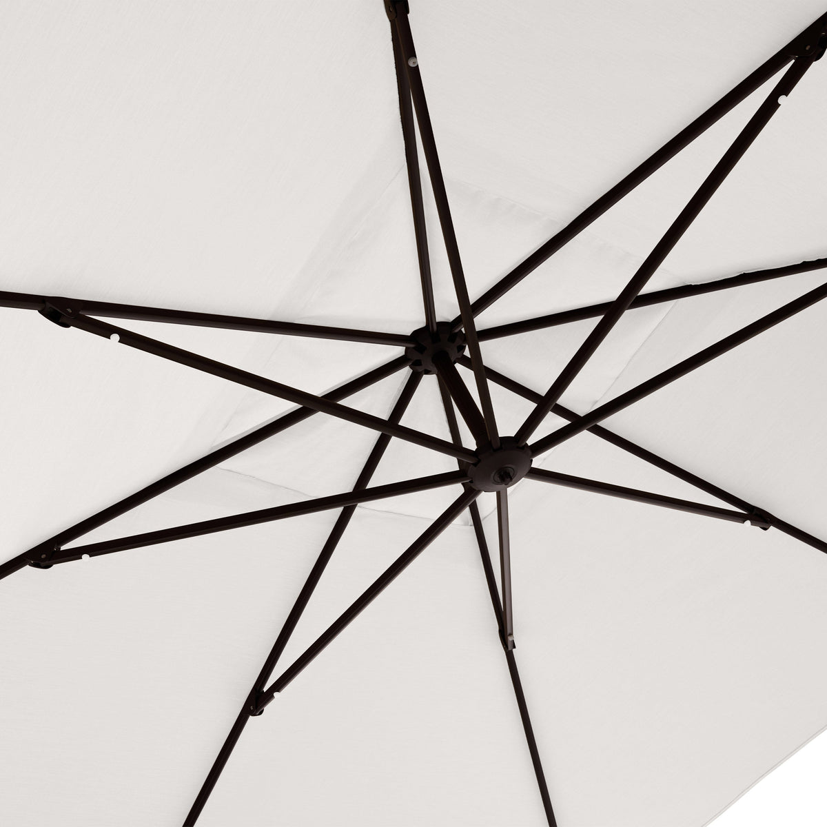 AKZ PLUS 11.5' Square Cantilever Umbrella - Bronze Frame & Natural Canopy