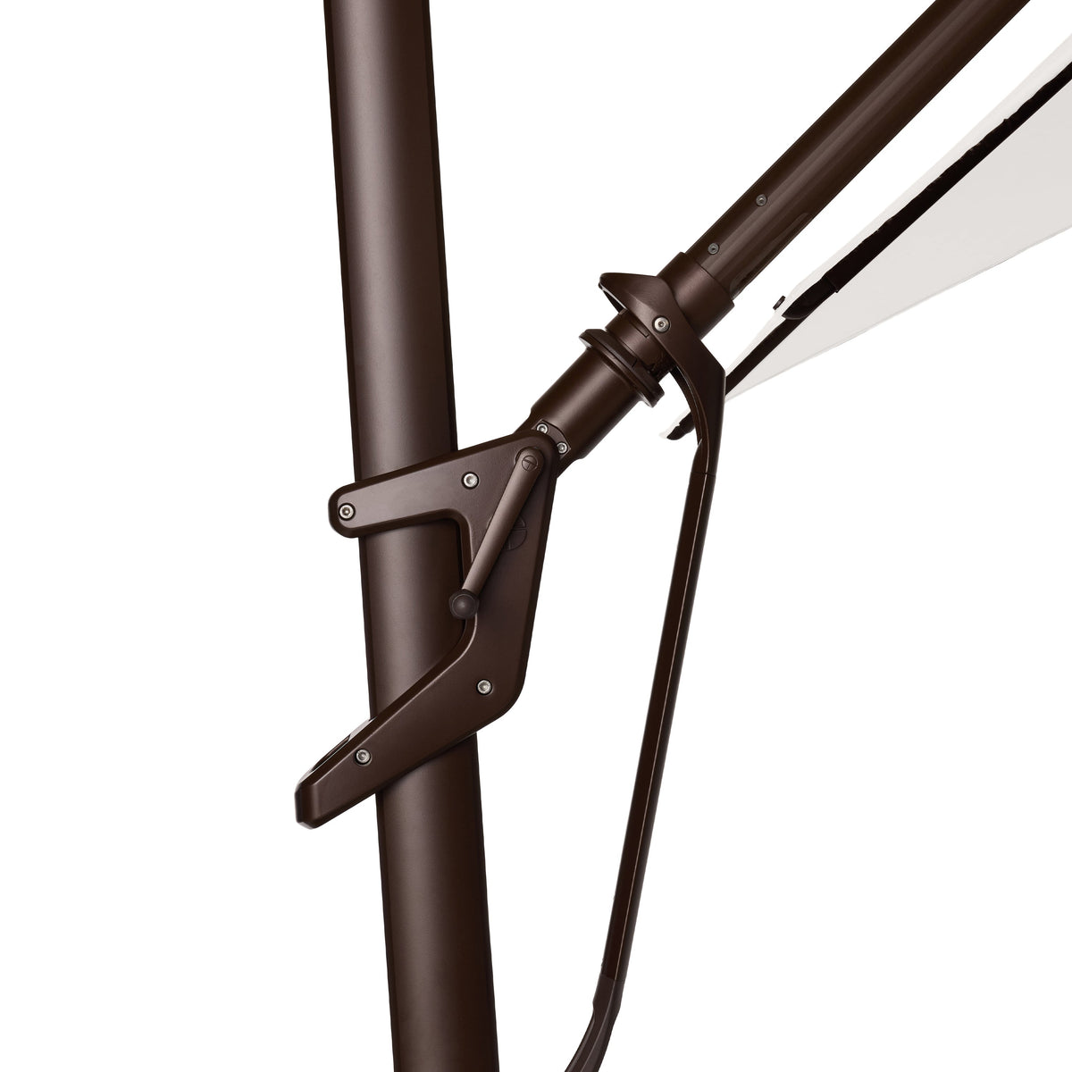 AKZ PLUS 11.5' Square Cantilever Umbrella - Bronze Frame & Natural Canopy