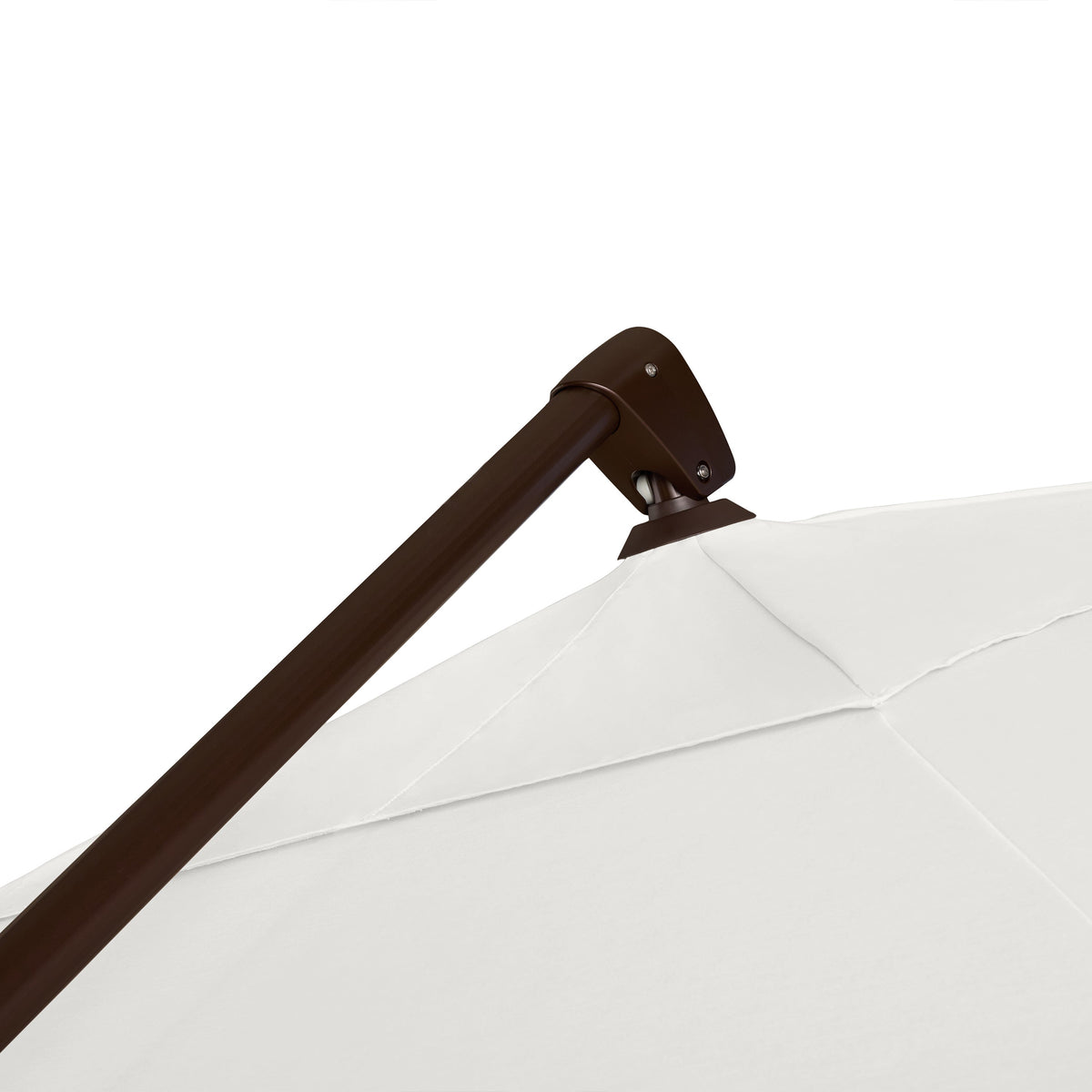 AKZ PLUS 11.5' Square Cantilever Umbrella - Bronze Frame & Natural Canopy