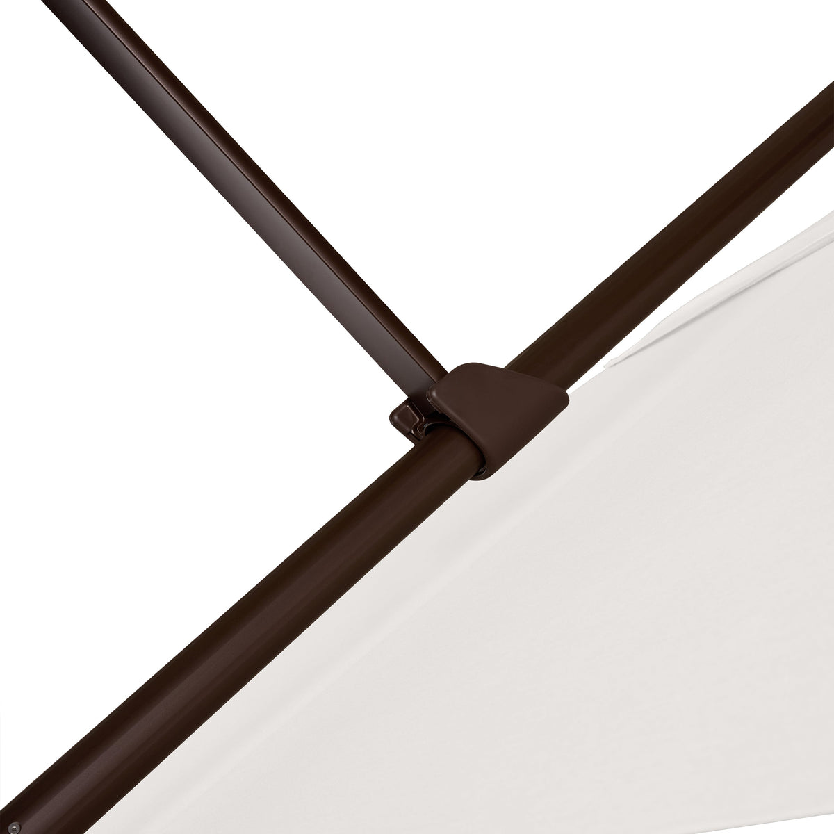 AKZ PLUS 11.5' Square Cantilever Umbrella - Bronze Frame & Natural Canopy