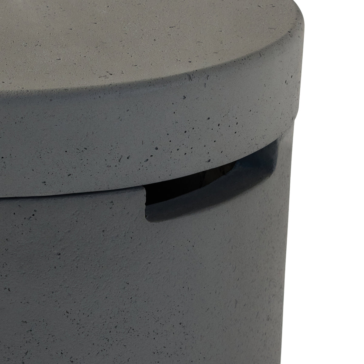 Aspen Round Propane Tank Cover - Flint
