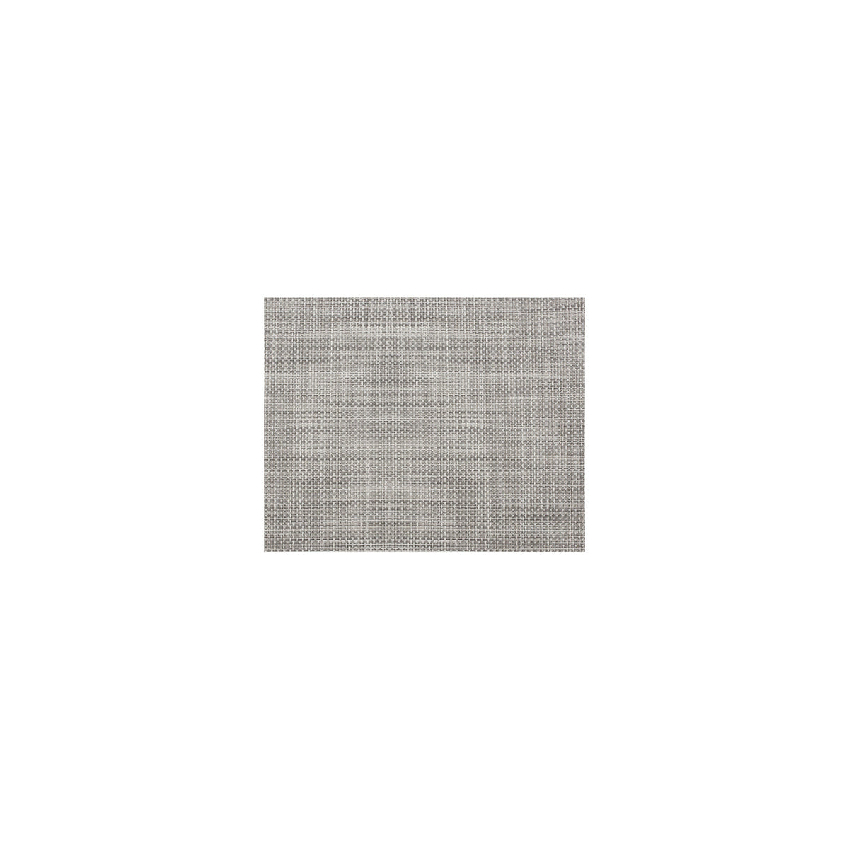 Basketweave Rectangular Placemat in White/Silver