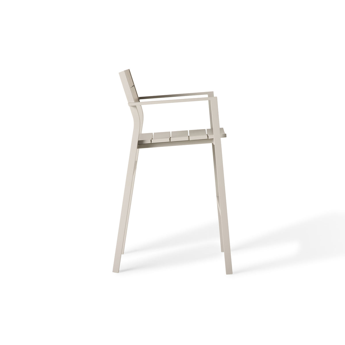 Belvedere Bar Chair in Dune Aluminum
