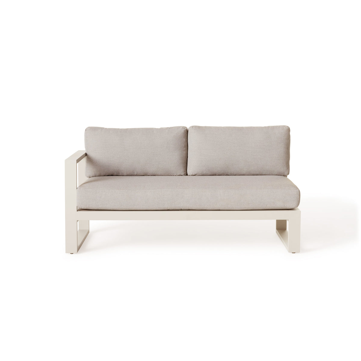 Belvedere Sectional Right Arm in Dune Aluminum