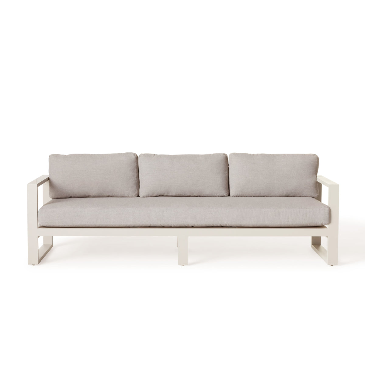 Belvedere Sofa in Dune Aluminum