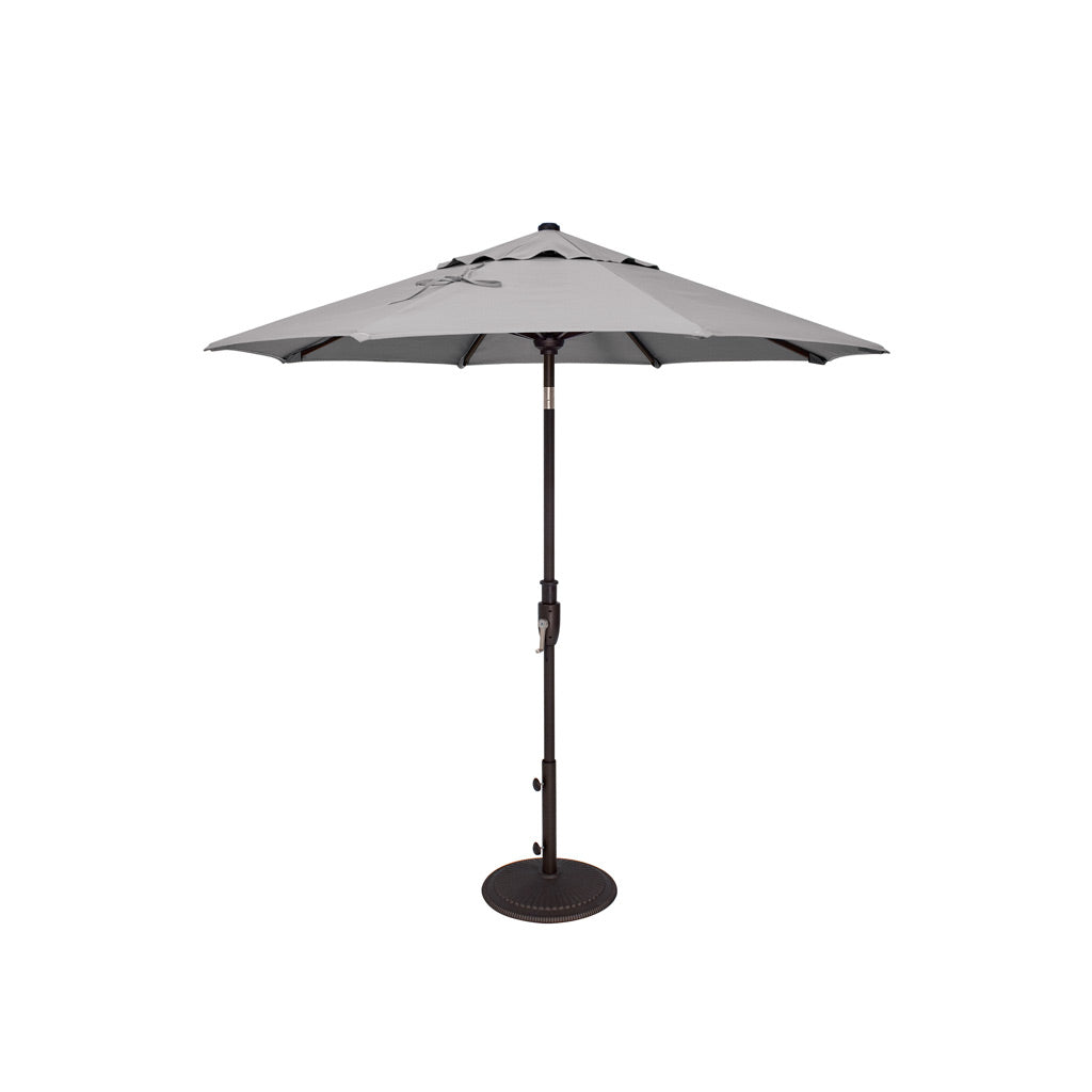 7.5' Black Frame Market Umbrella - Glide Tilt