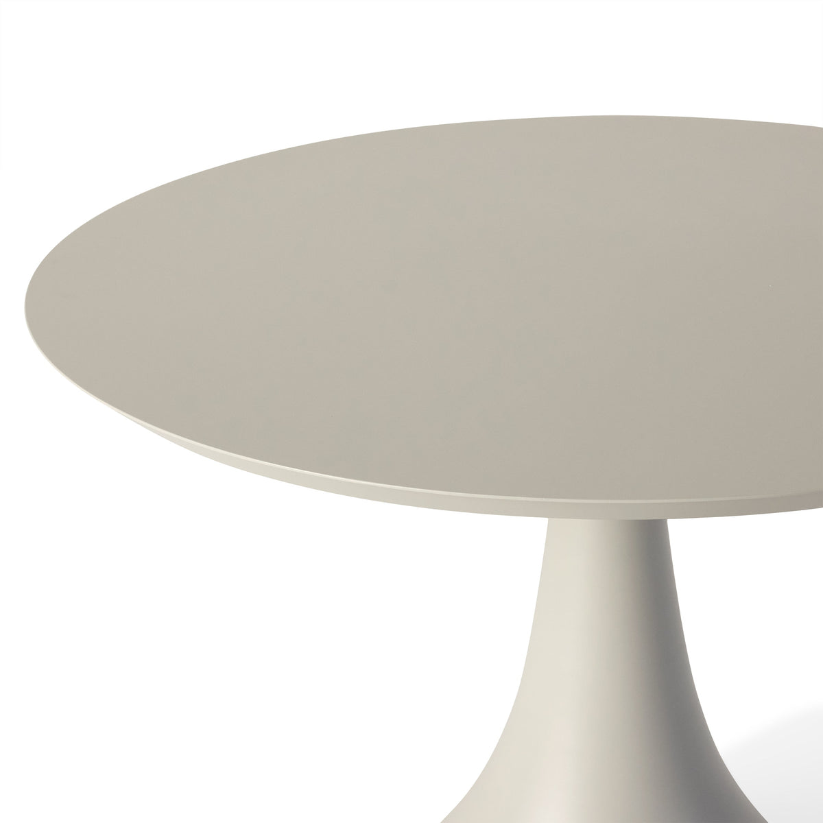 Bodega 43" Round Dining Table in Dune Aluminum