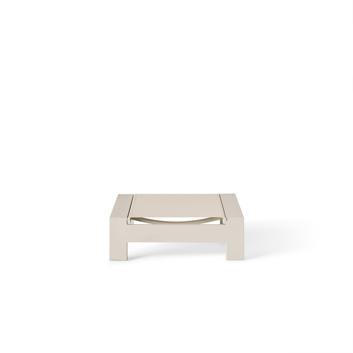 Breeze Adirondack Ottoman in Dune Aluminum & Beige Mesh