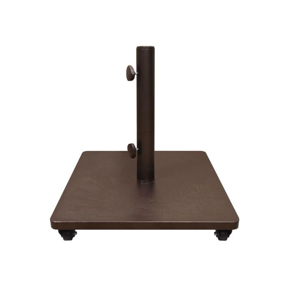 Steel Umbrella Base (120LBS) w/ Casters - Bronze