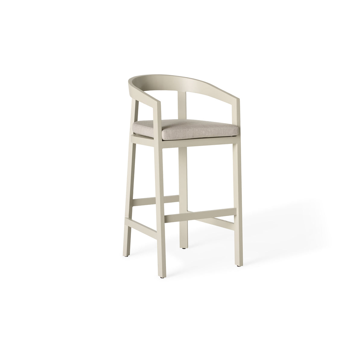 Cavallo Bar Chair in Dune Aluminum