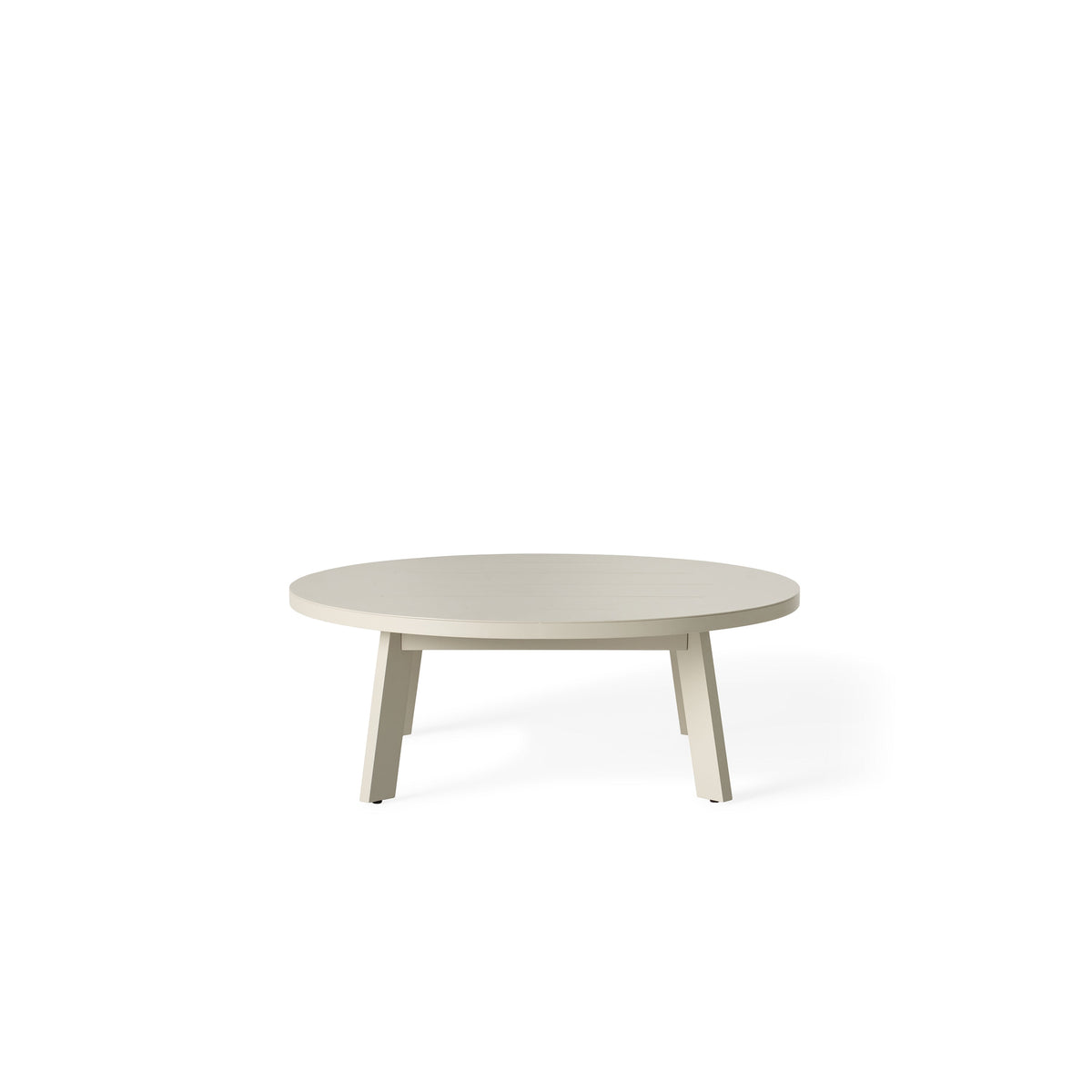Cavallo 43" Round Coffee Table in Dune Aluminum