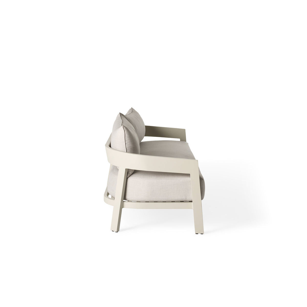 Cavallo Sofa in Dune Aluminum