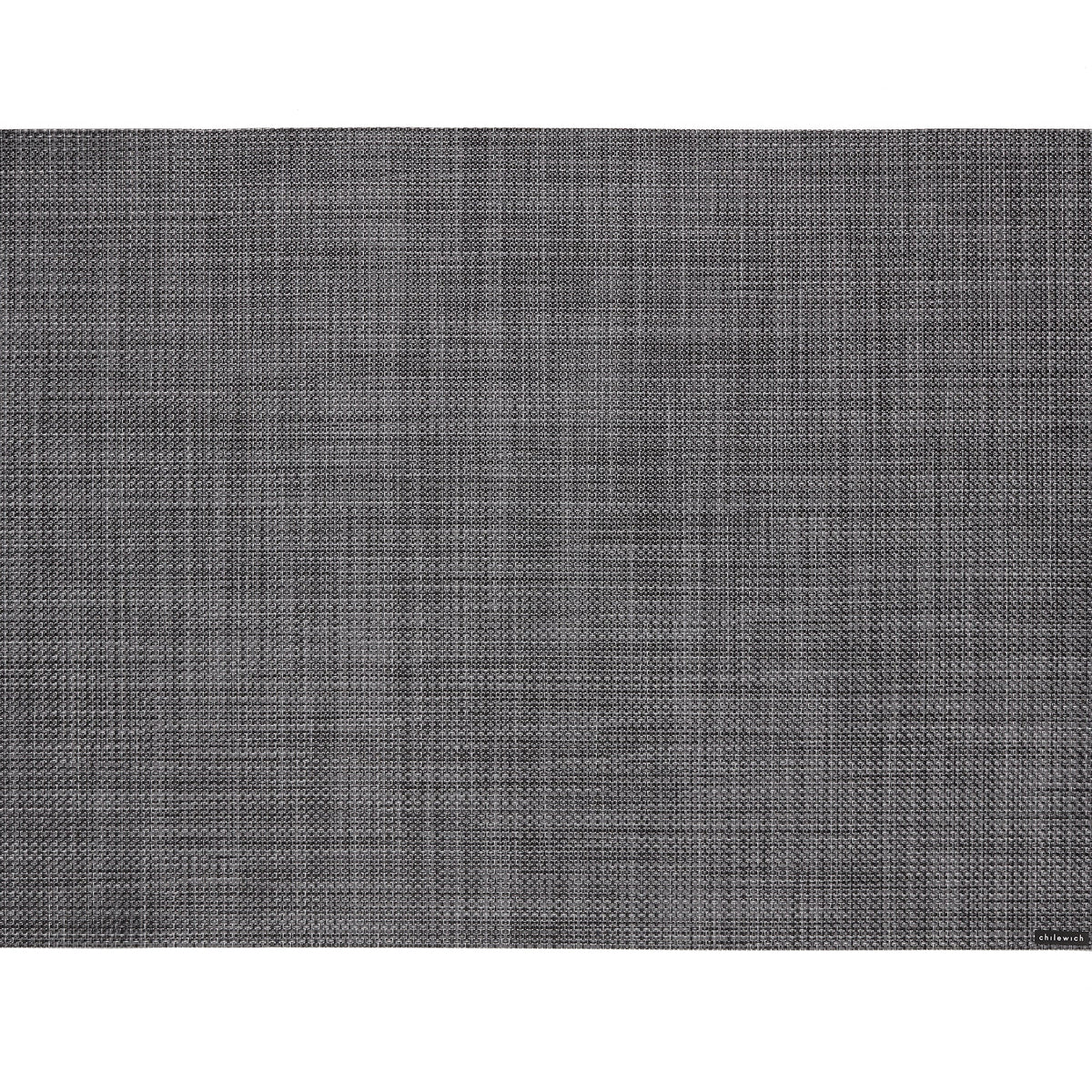 Mini Basketweave Rectangular Placemat in Cool Grey
