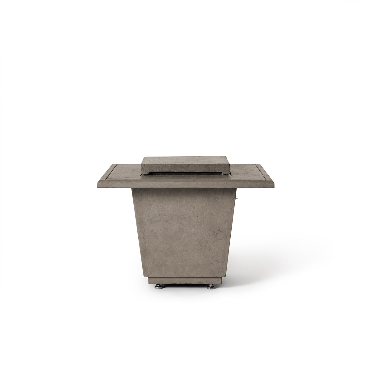 Indio Square Fire Table in Light Basalt